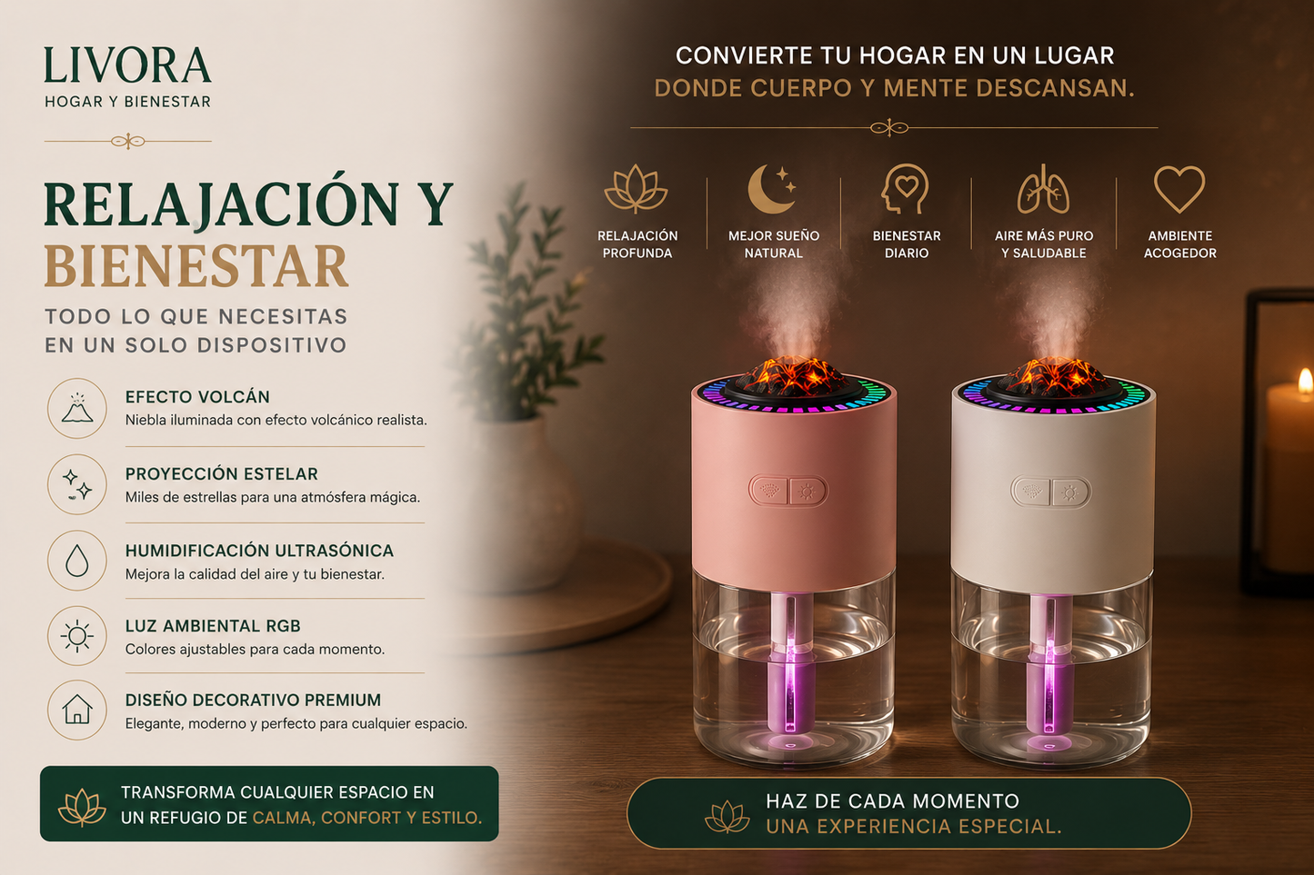 Starry Sky Ambient Light Humidifier