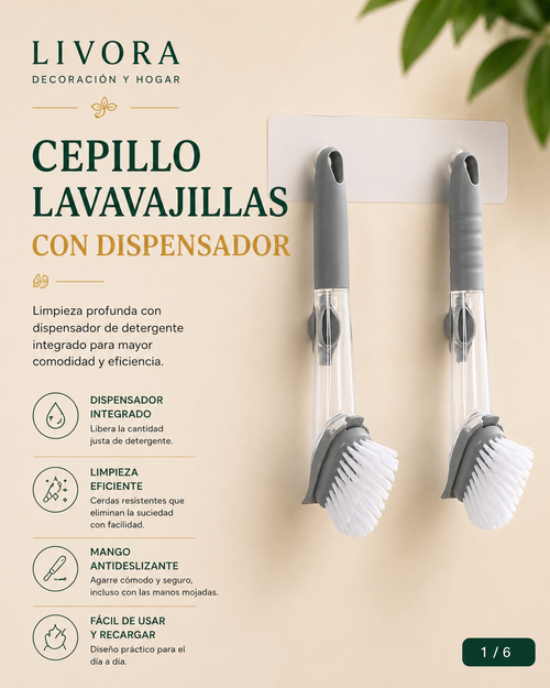 Soap Dispenser 2 Brush Set