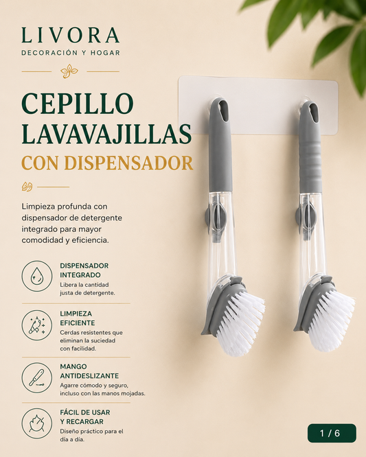 Soap Dispenser 2 Brush Set